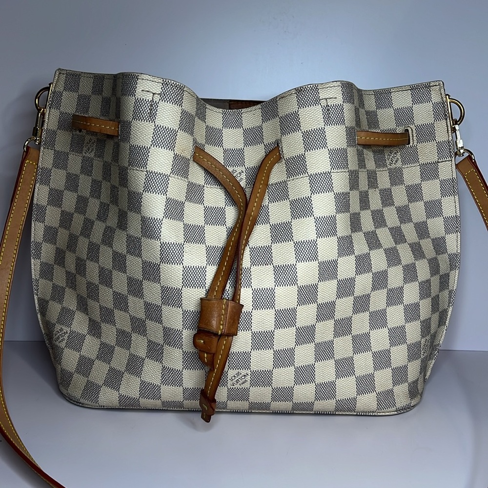 Louis Vuitton Girolata in Damier Azur tote bag